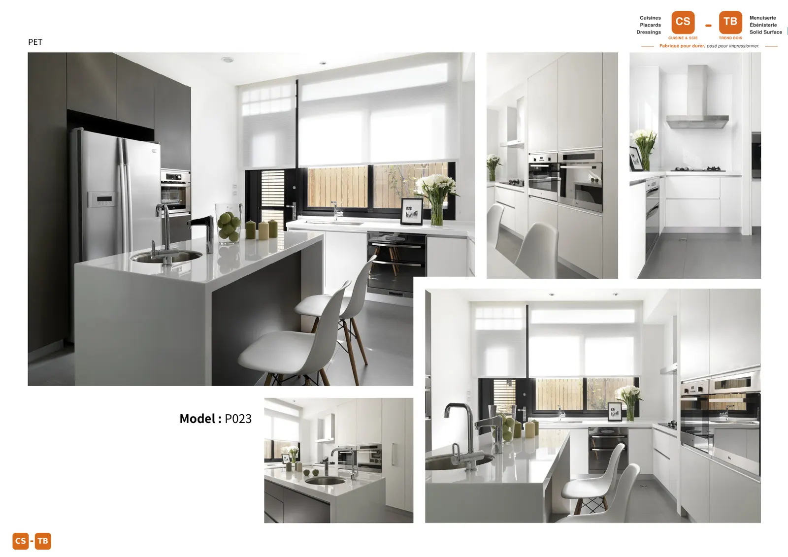 Cuisine P021 - Armoires de cuisine Trend Bois Maroc