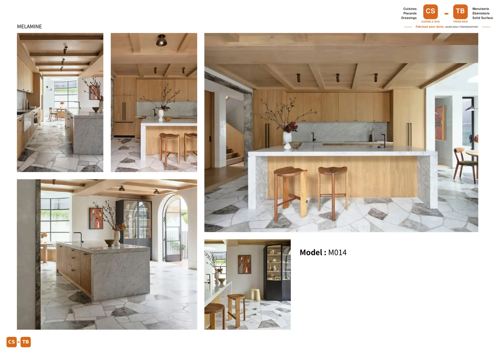 Cuisine M014 - Armoires de cuisine Trend Bois Maroc
