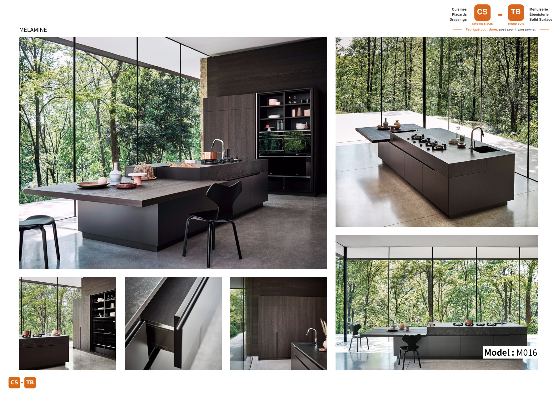 Cuisine M016 - Armoires de cuisine Trend Bois Maroc
