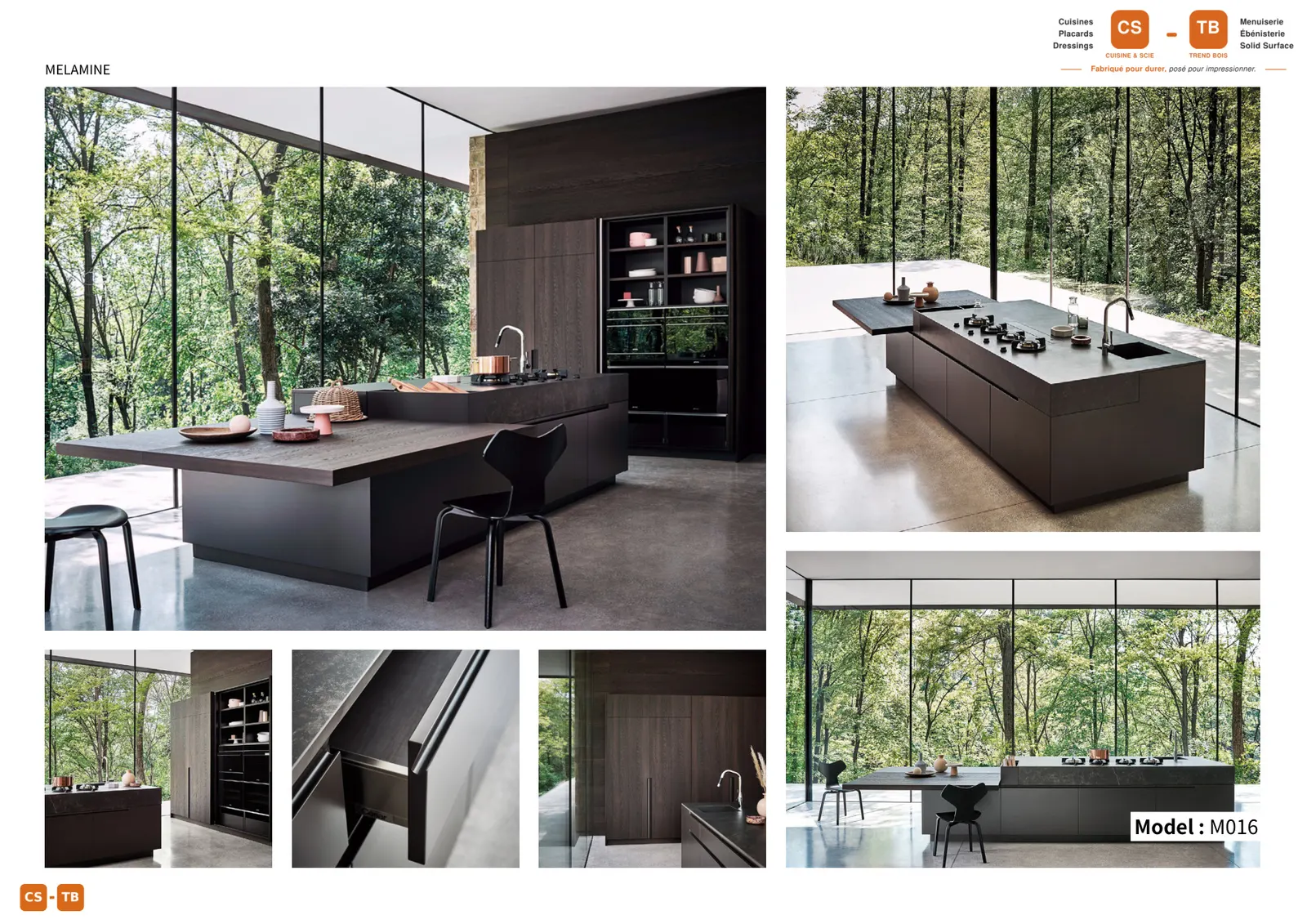 Cuisine M016 - Armoires de cuisine Trend Bois Maroc